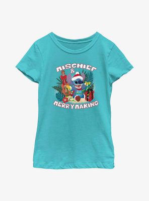 Disney Lilo And Stitch Mischief Merrymaking Youth Girls T-Shirt