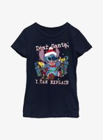 Disney Lilo And Stitch Dear Santa Youth Girls T-Shirt