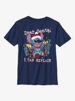 Disney Lilo And Stitch Dear Santa Youth T-Shirt