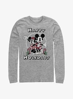 Disney Mickey Mouse & Minnie Happy Holidays Long-Sleeve T-Shirt