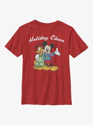 Disney Mickey Mouse Holiday Cheer Youth T-Shirt