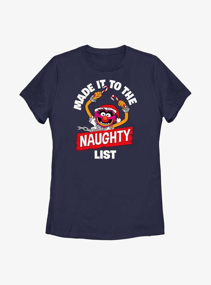 Disney The Muppets Animal Naughty List Womens T-Shirt