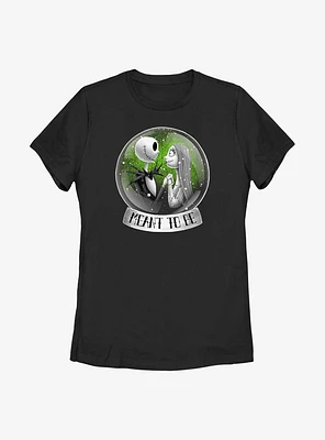The Nightmare Before Christmas Jack & Sally Snow Globe Womens T-Shirt