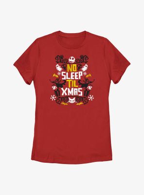 The Nightmare Before Christmas No Sleep Womens T-Shirt