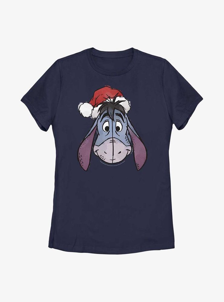 Disney Winnie The Pooh Santa Eeyore Womens T-Shirt