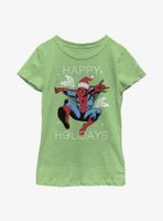 Marvel Spider-Man Happy Holidays Youth Girls T-Shirt