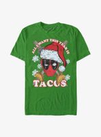 Marvel Deadpool All I Want Is Tacos T-Shirt