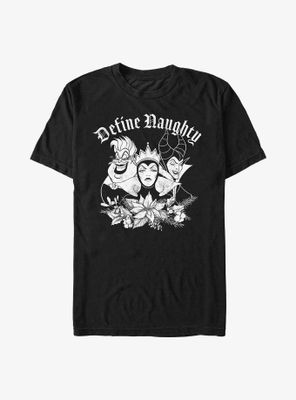 Disney Villains Define Naughty T-Shirt