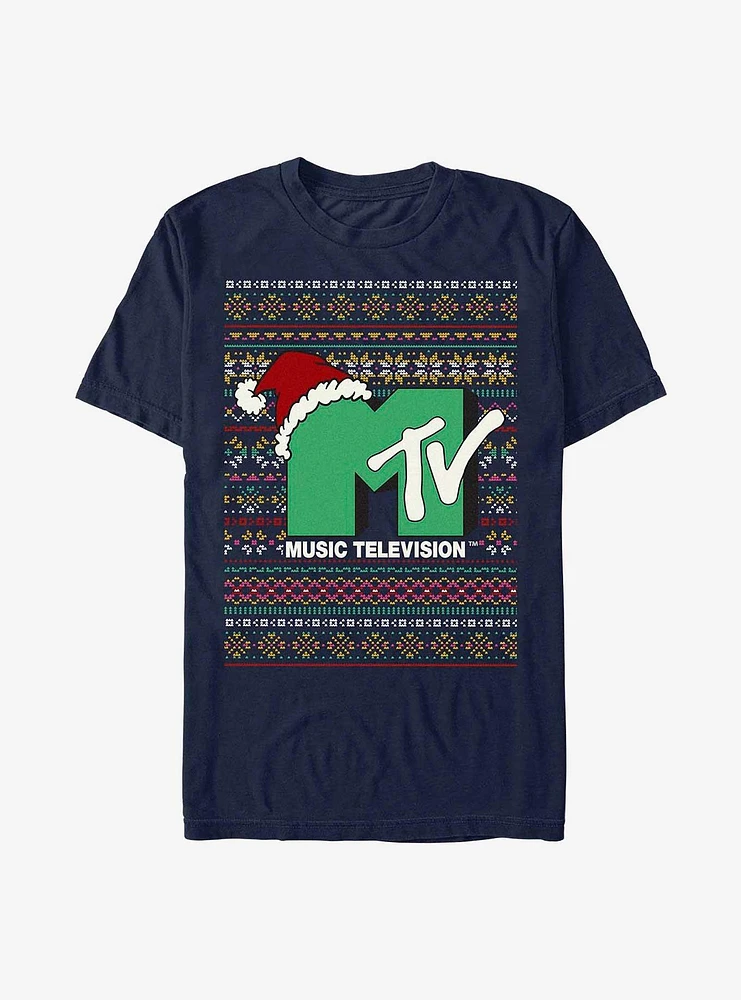 MTV Ugly Sweater Pattern T-Shirt