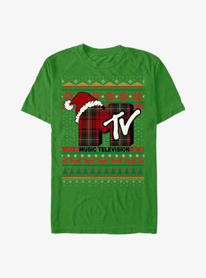 MTV Ugly Sweater Santa Hat T-Shirt