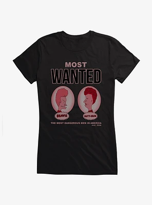 Beavis And Butthead Most Wanted Girls T-Shirt