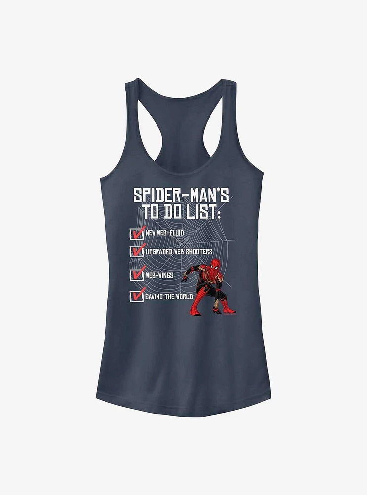 Marvel Spider-Man: No Way Home To Do List Girls Tank