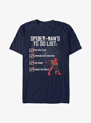 Marvel Spider-Man: No Way Home To Do List T-Shirt