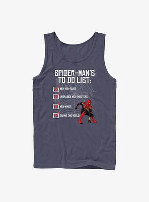 Marvel Spider-Man: No Way Home To Do List Tank