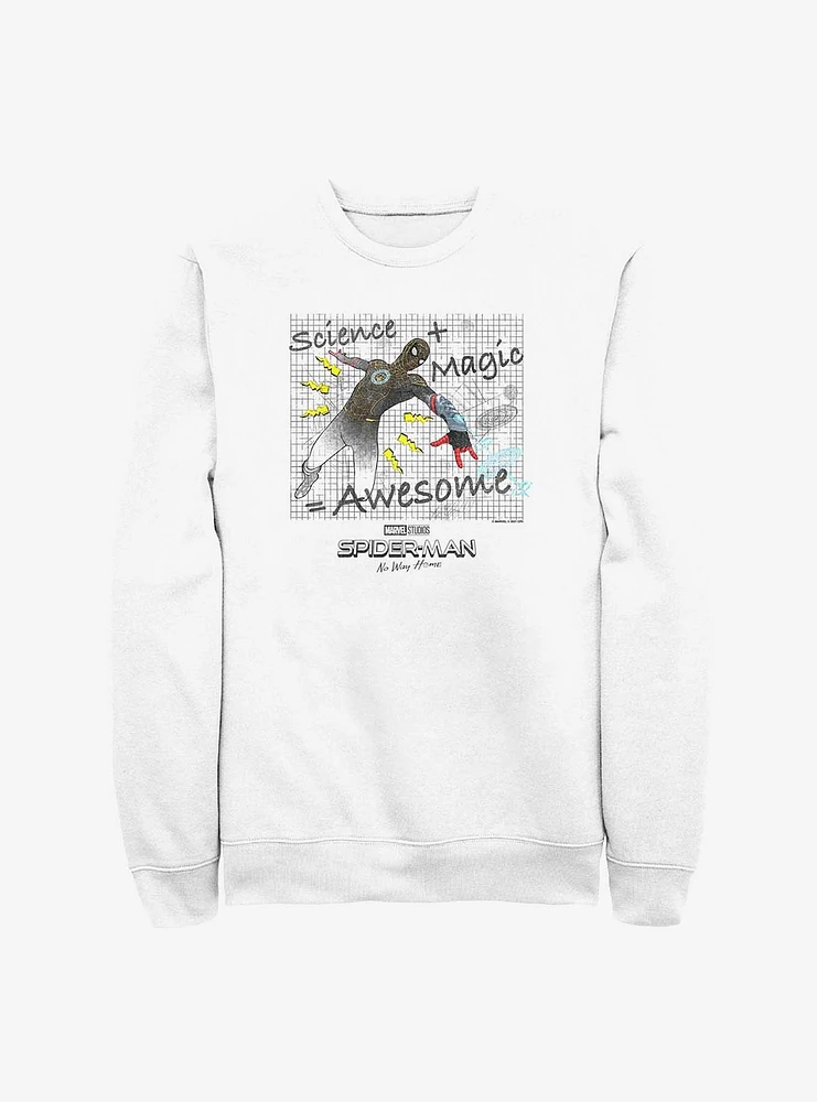 Marvel Spider-Man: No Way Home Science And Magic Crew Sweatshirt