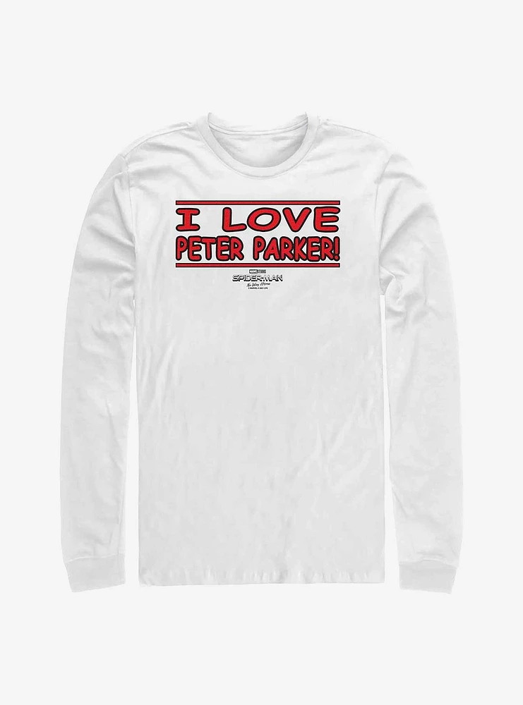 Marvel Spider-Man: No Way Home I Love Peter Parker Long-Sleeve T-Shirt