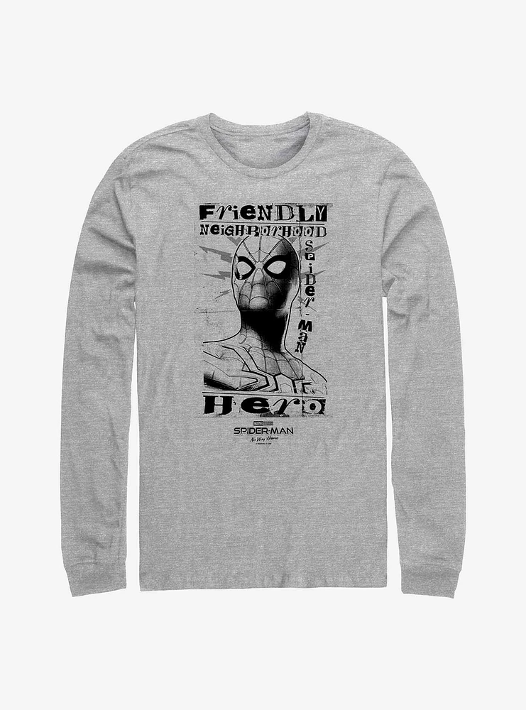 Marvel Spider-Man: No Way Home Friendly Hero Long-Sleeve T-Shirt