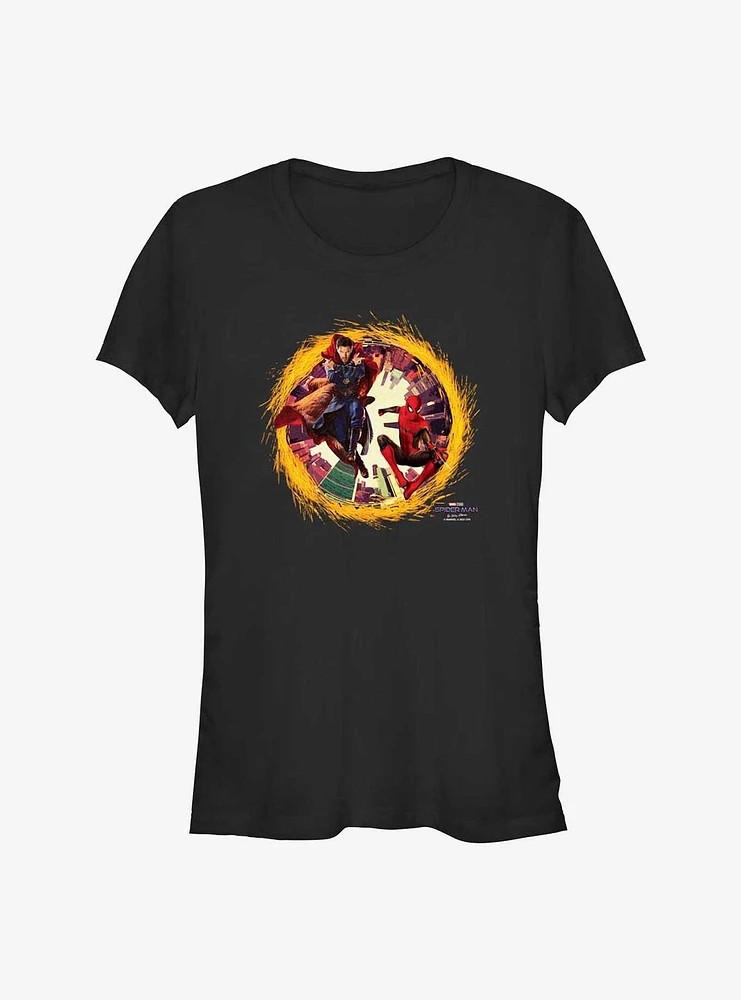 Marvel Spider-Man: No Way Home Spidey Doctor Strange Portal Girls T-Shirt