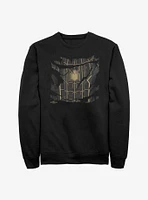 Marvel Spider-Man: No Way Home Black Ripped Suit Crew Sweatshirt