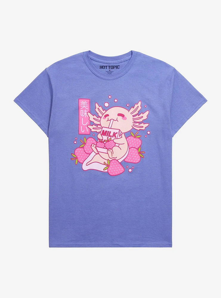 Axolotl Strawberry Milk T-Shirt