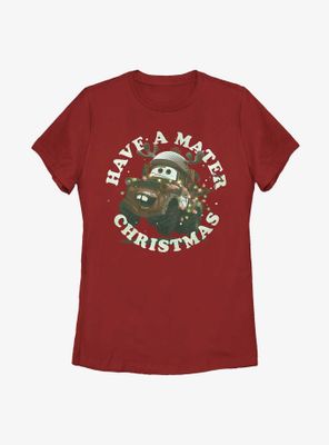 Disney Pixar Cars Have A Mater Christmas Womens T-Shirt