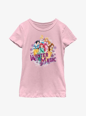 Disney Princesses Winter Magic Youth Girls T-Shirt