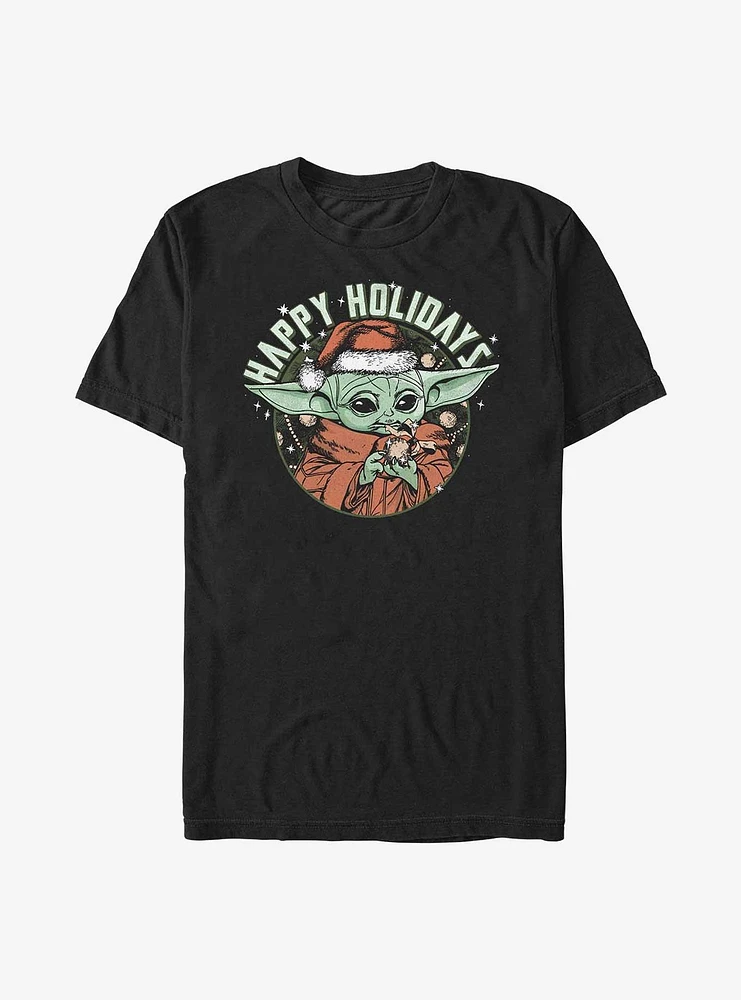 Star Wars The Mandalorian Child Holidays T-Shirt