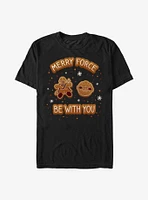 Star Wars The Mandalorian Merry Force Be With You Cookies T-Shirt