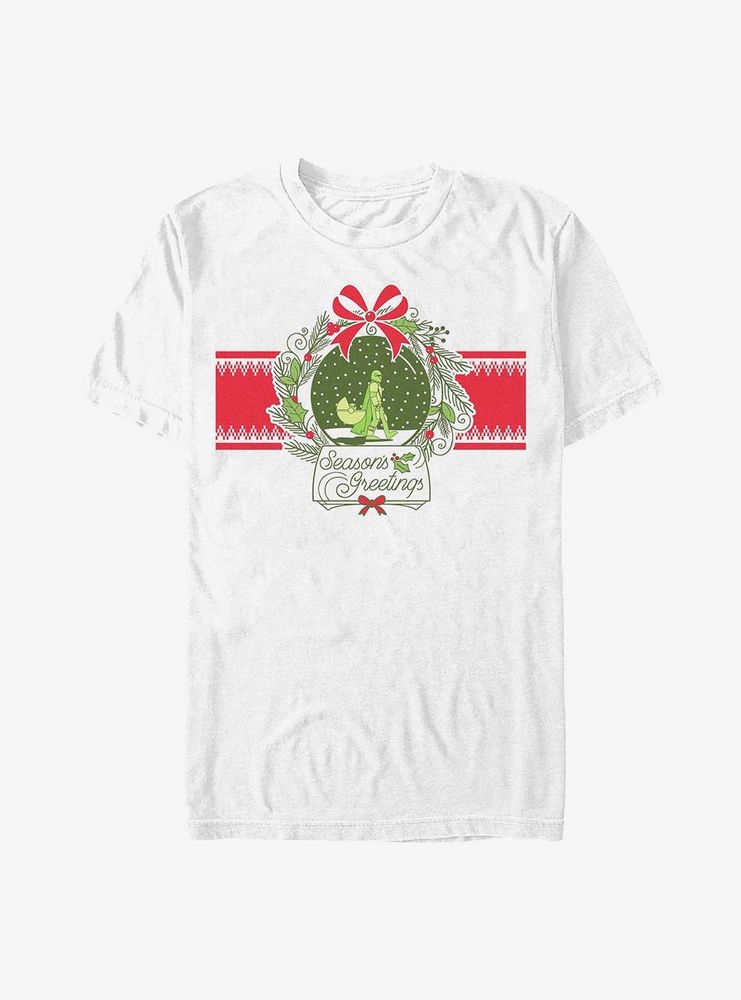 Star Wars The Mandalorian Snow Globe Season's Greetings T-Shirt