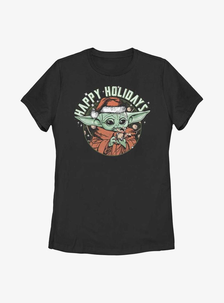 Star Wars The Mandalorian Child Holidays Womens T-Shirt