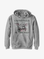 Star Wars The Mandalorian Christmas Is Way Youth Hoodie