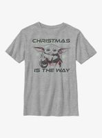 Star Wars The Mandalorian Christmas Is Way Youth T-Shirt
