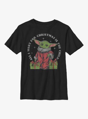 Star Wars The Mandalorian Child Present Youth T-Shirt