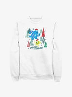 Disney Pixar Monsters, Inc. Dashing Through Sweatshirt