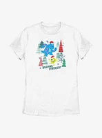 Disney Pixar Monsters, Inc. Dashing Through Womens T-Shirt
