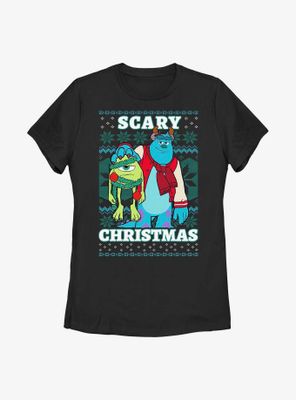 Disney Pixar Monsters, Inc. Scary Christmas Womens T-Shirt
