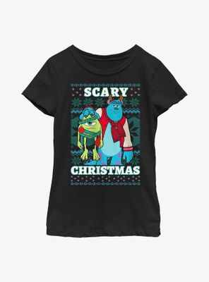 Disney Pixar Monsters, Inc. Scary Christmas Youth Girls T-Shirt