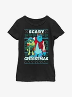 Disney Pixar Monsters, Inc. Scary Christmas Youth Girls T-Shirt