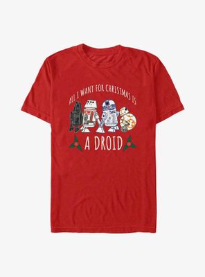 Star Wars Want For Christmas Is A Droid T-Shirt