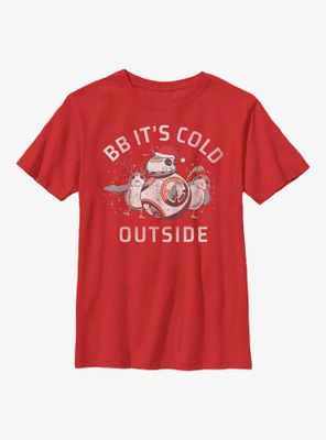 Star Wars BB It's Cold Outside Youth T-Shirt