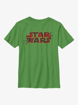 Star Wars Logo Flannel Fill Youth T-Shirt