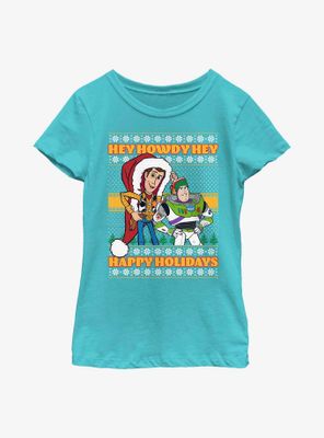 Disney Pixar Toy Story Howdy Holidays Youth Girls T-Shirt
