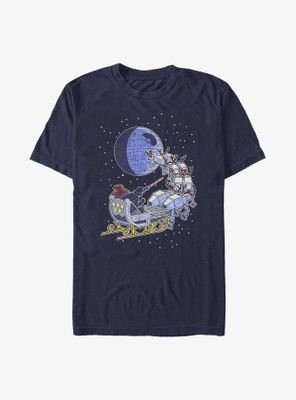 Star Wars Darth Vader Sleigh Ride T-Shirt