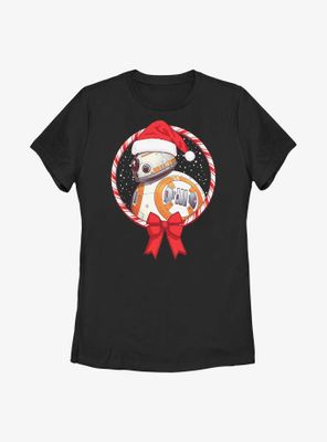 Star Wars BB-8 Candy Cane Womens T-Shirt