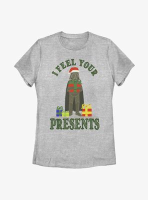 Star Wars I Feel Your Presents Womens T-Shirt