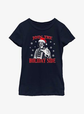 Star Wars Join The Holiday Side Youth Girls T-Shirt