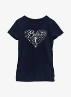 Disney Tinkerbell Believe Winter Fill Youth Girls T-Shirt