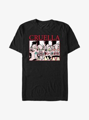 Disney 101 Dalmatians Cruella Expressions T-Shirt