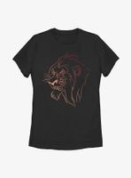 Disney The Lion King Scar Line Womens T-Shirt