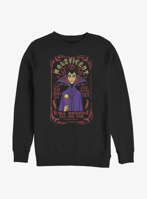 Disney Sleeping Beauty Maleficent Rock Poster Sweatshirt